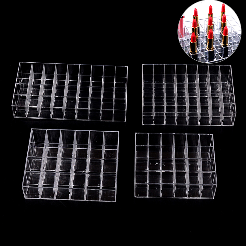 Display Case Acrylic - 24/36/40Lipstick Holder Display Stand Cosmetic Organizer