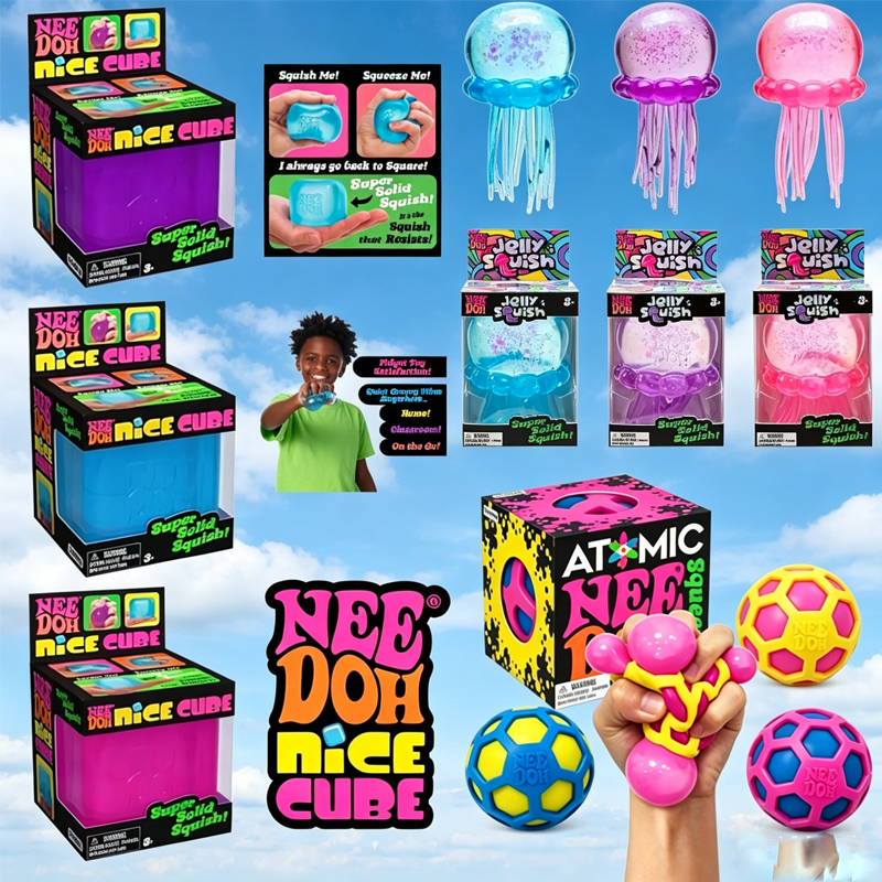 Squishy Schylling Needoh Nice  - مراجعة Fidget Cube Original وسعره