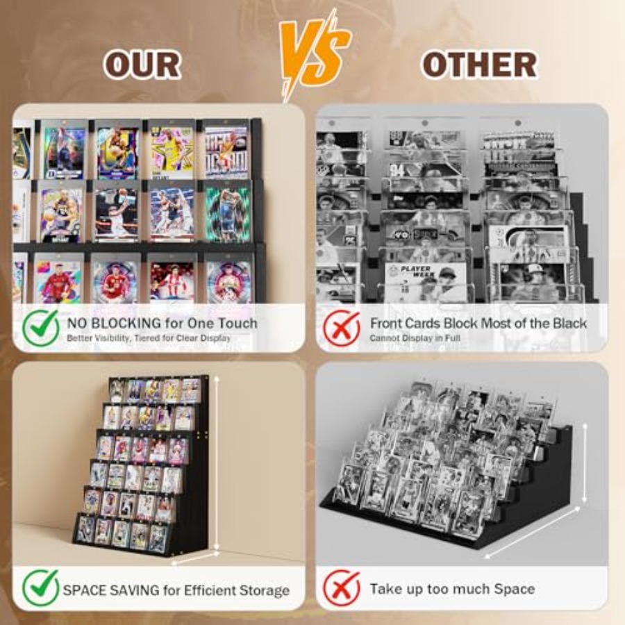 Card Display Stand 6-Tier Trad - مراجعة Graded Card Display وسعره