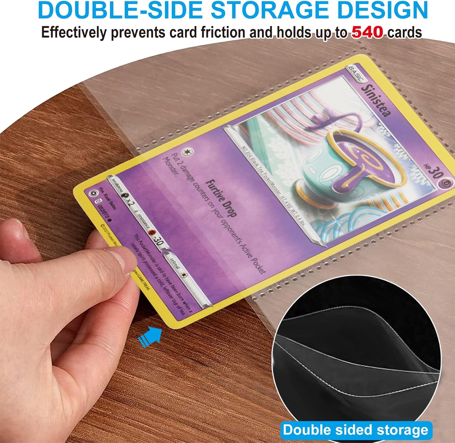 540 Pockets Double-Sided Tradi - مراجعة Pokemon Binder Card وسعره