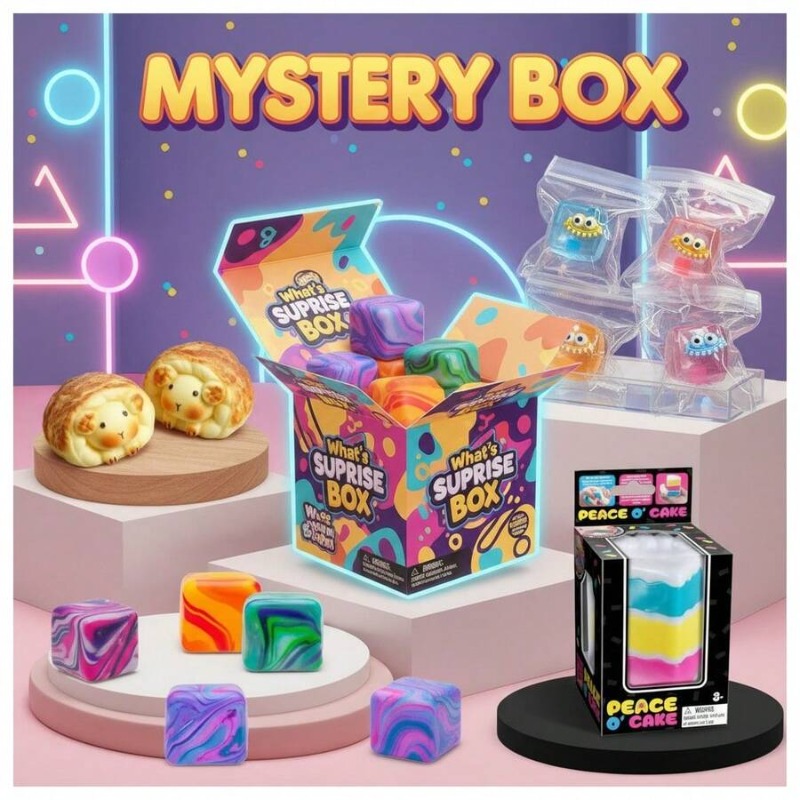 Mystery Blind Box Squishy Toy  - مراجعة Mystery Box Blind Bag وسعره