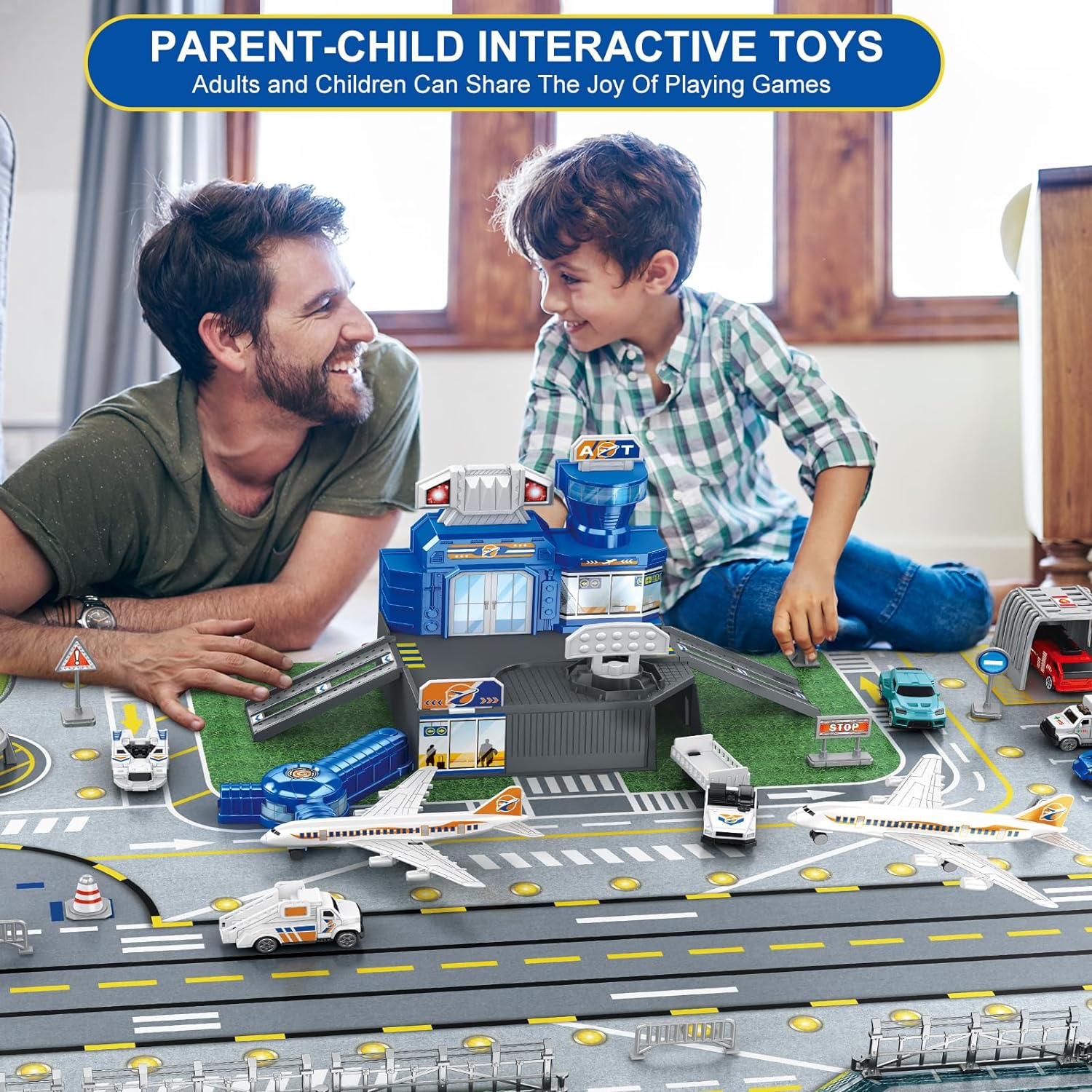 Children's Airport Scene Toy S - مراجعة Model Airplane Plastic وسعره