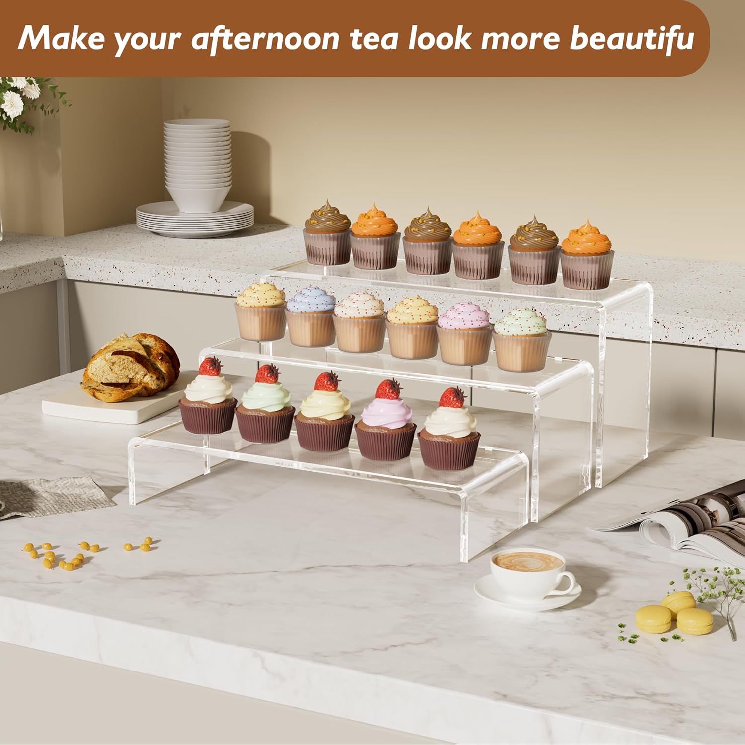 Acrylic Display Risers, 2 Set  - مراجعة Display Risers Set وسعره