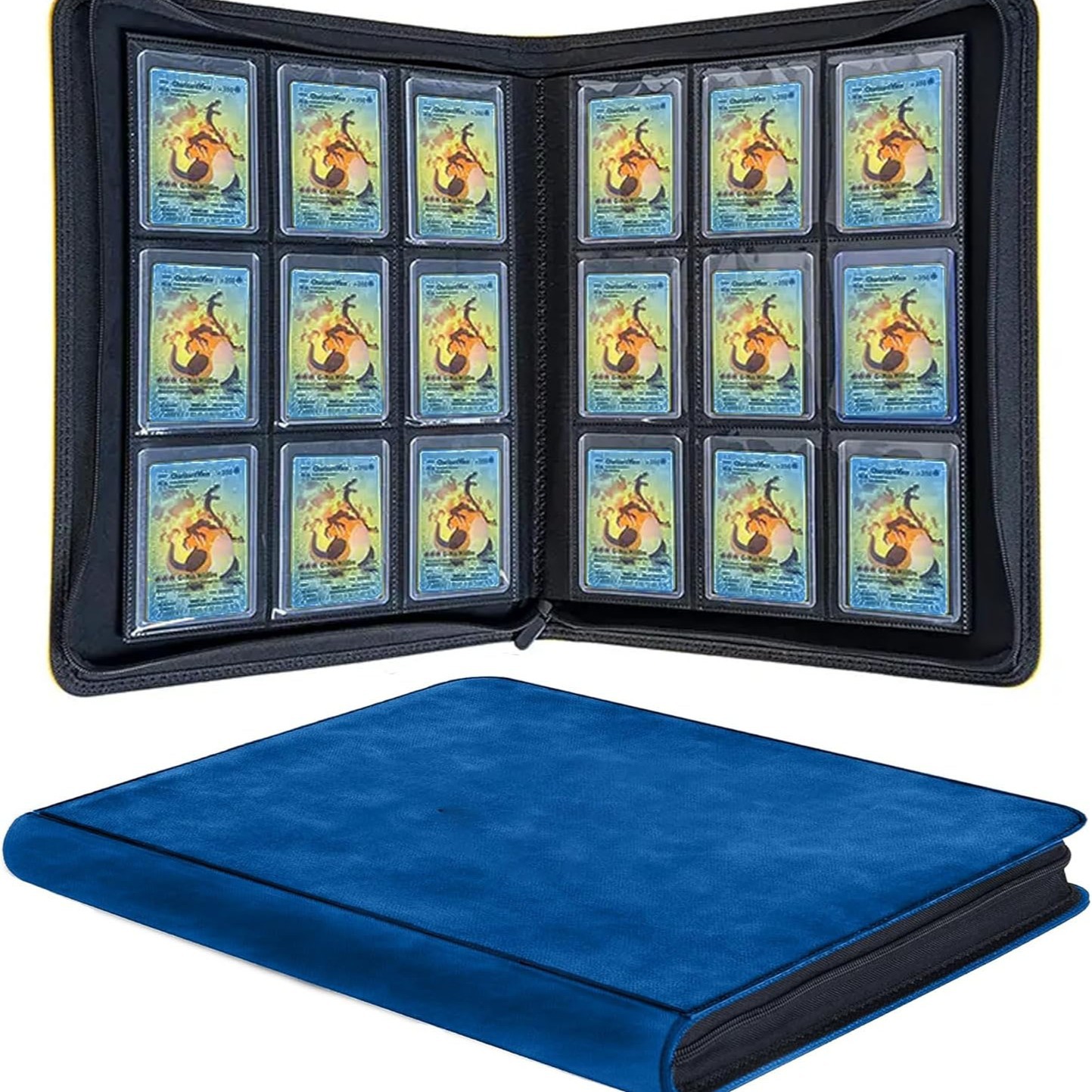 PU Suede 288 Hold TCG Card Bin - مراجعة Pokemon Binder Card وسعره