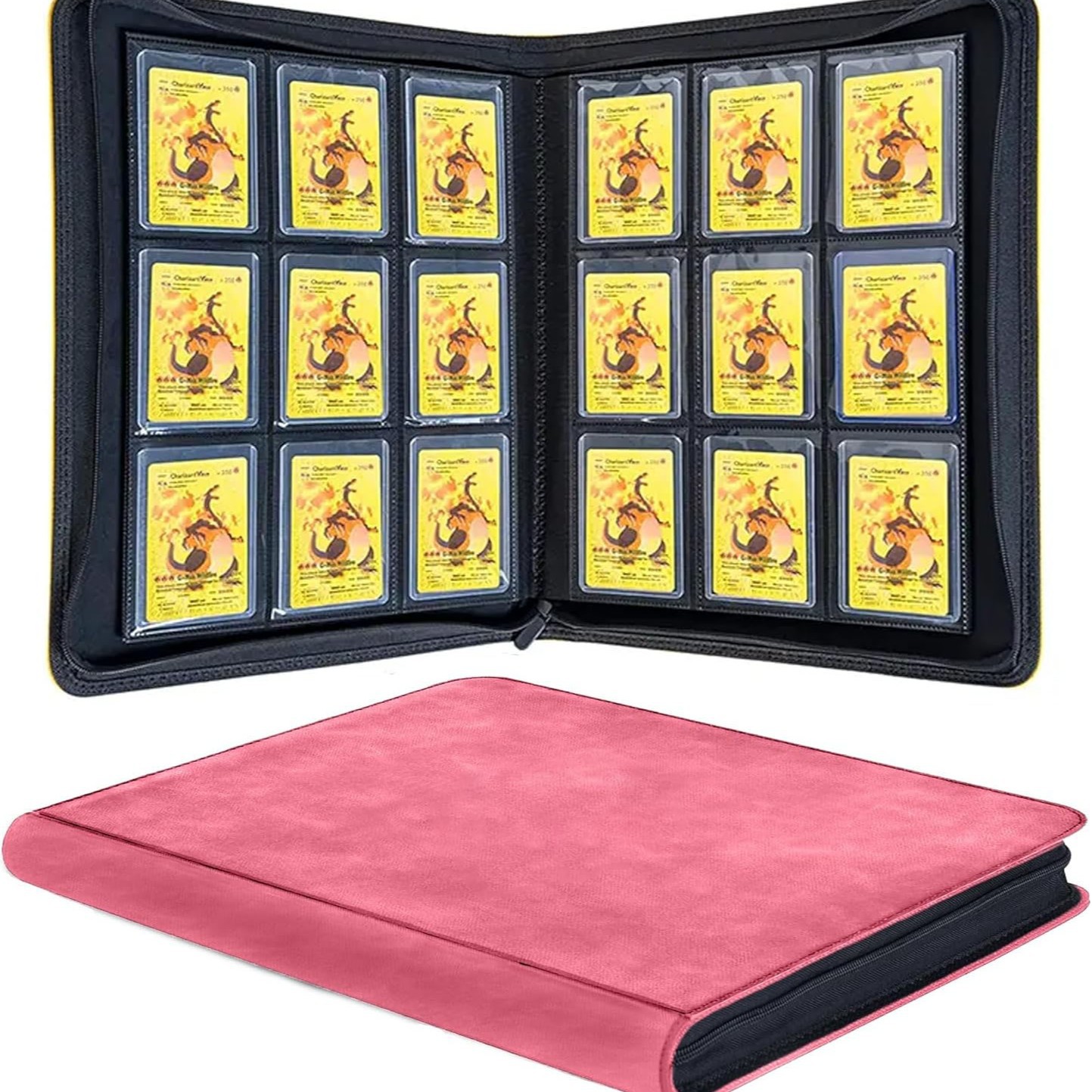 PU Suede 288 Hold TCG Card Bin - مراجعة Pokemon Binder Card وسعره