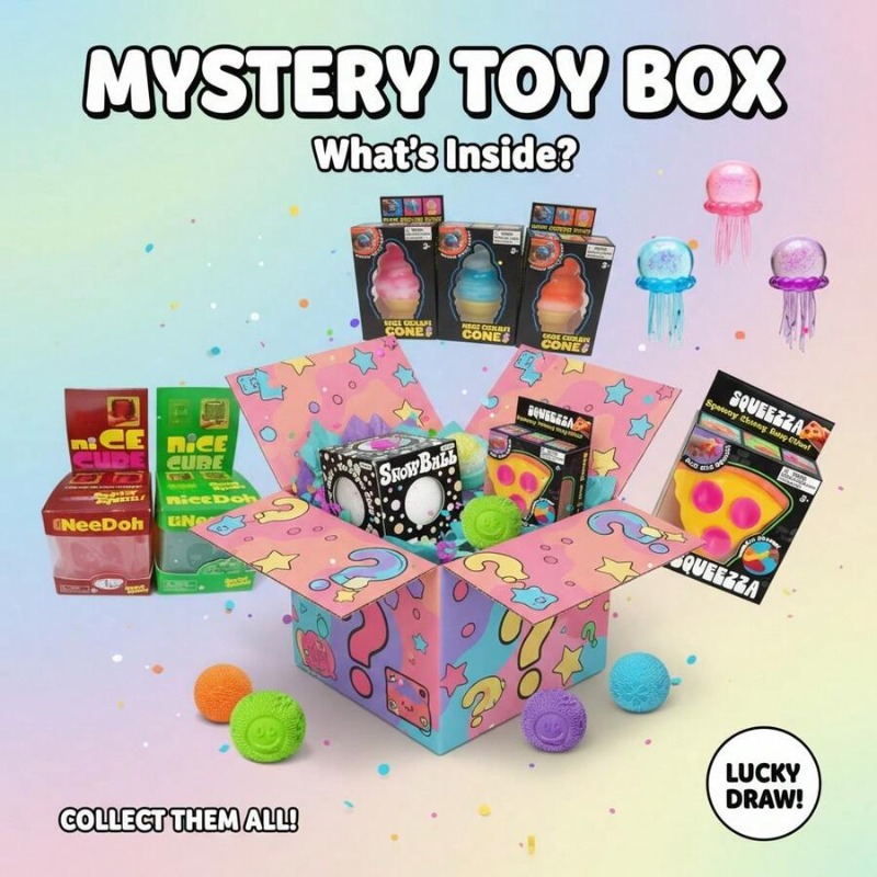 Cute Food & Ocean Squishy Blin - مراجعة Mystery Box Blind Bag وسعره