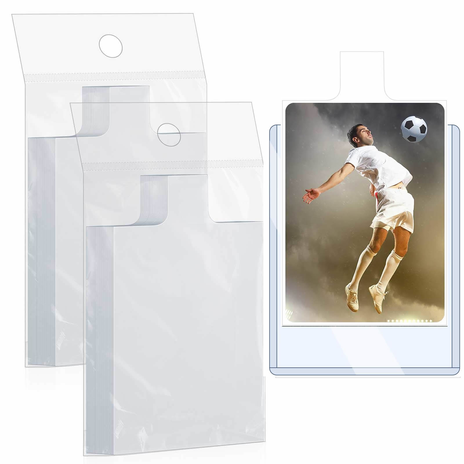 100-1000pcs 65*90mm Raised Typ - مراجعة Card Penny Sleeve وسعره
