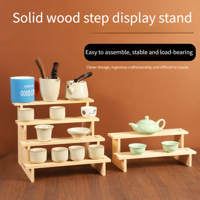 Wood Display Riser Wood Displa - مراجعة Display Risers Set وسعره
