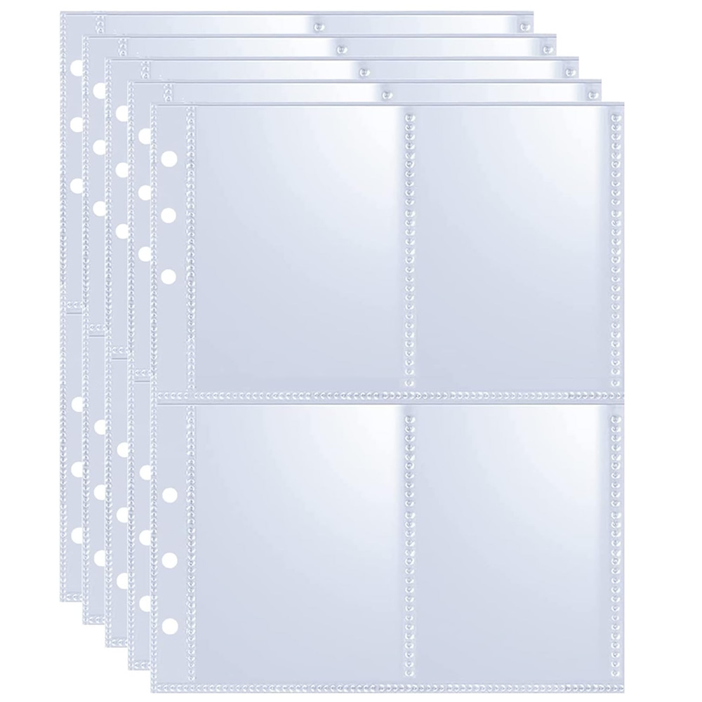 4 Pockets Photo Card Sleeves B - مراجعة Trading Card Binder وسعره