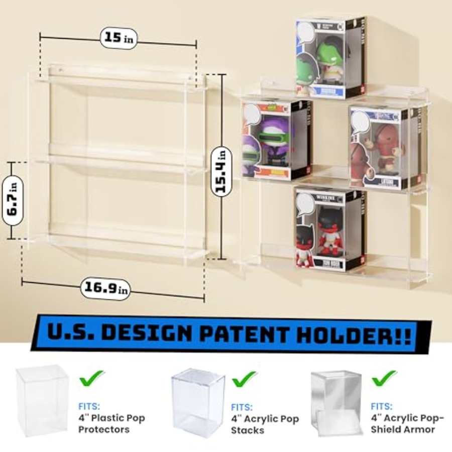 Wall Display Shelves Compatibl - مراجعة Pop Display Shelf وسعره