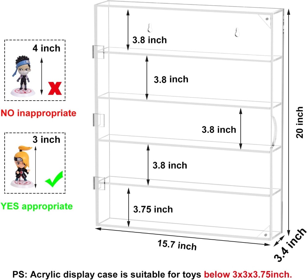 5-Tier Acrylic Display Case fo - مراجعة Display Case Acrylic وسعره