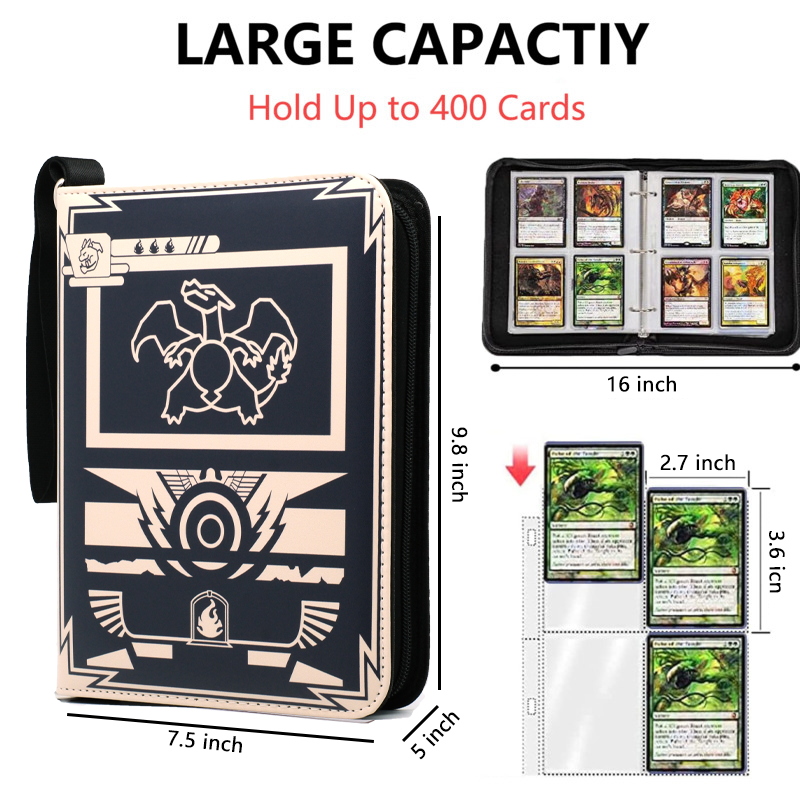 400PCS Card Album Binder Sleev - مراجعة Trading Card Binder وسعره