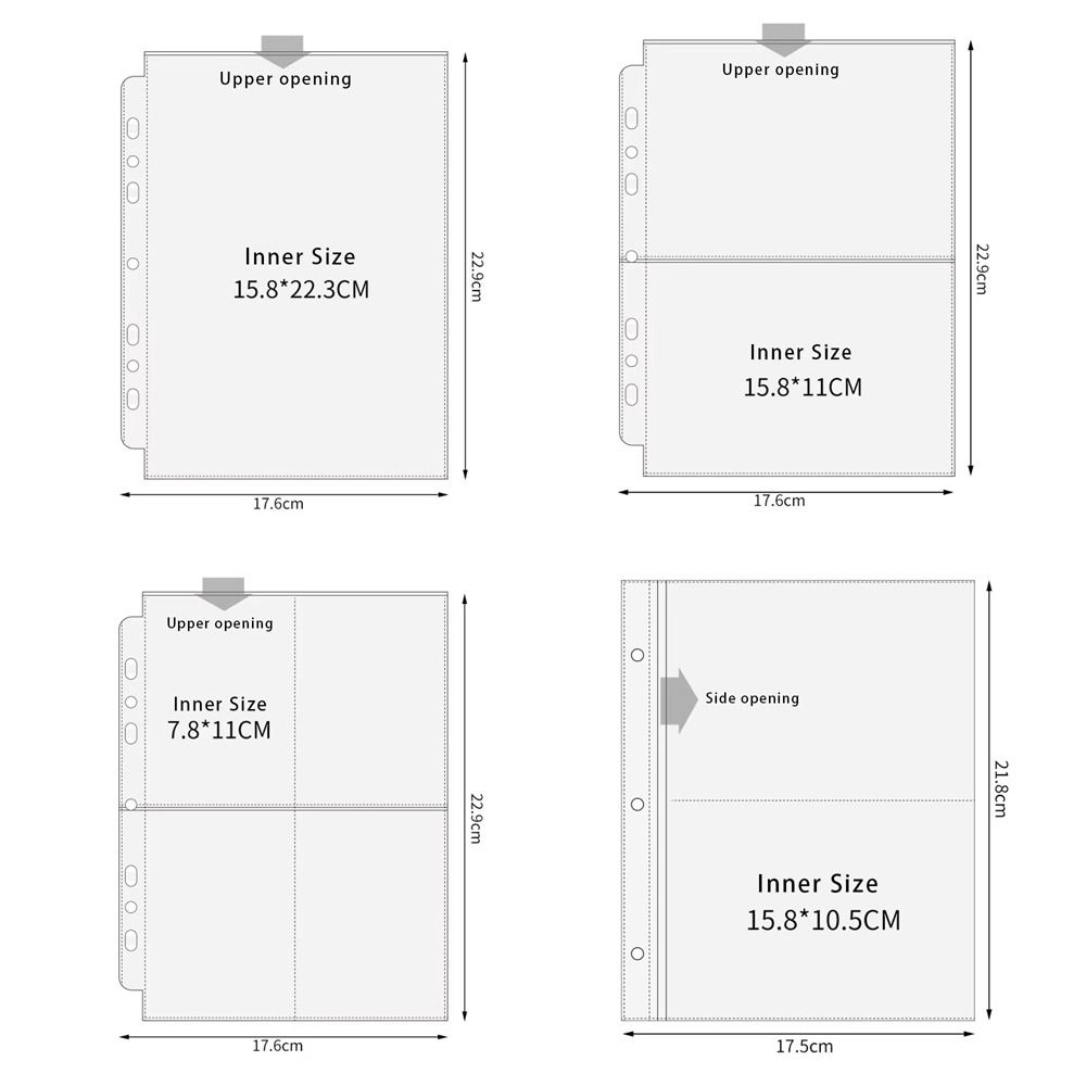 Inner Page Card Binder A5 Phot - مراجعة Card Penny Sleeve وسعره