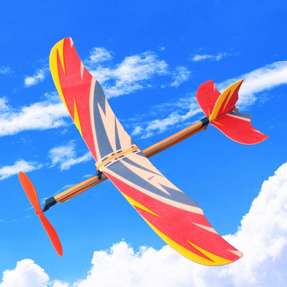 5/10Pcs Rubber Band Powered Ai - مراجعة Model Airplane Plastic وسعره