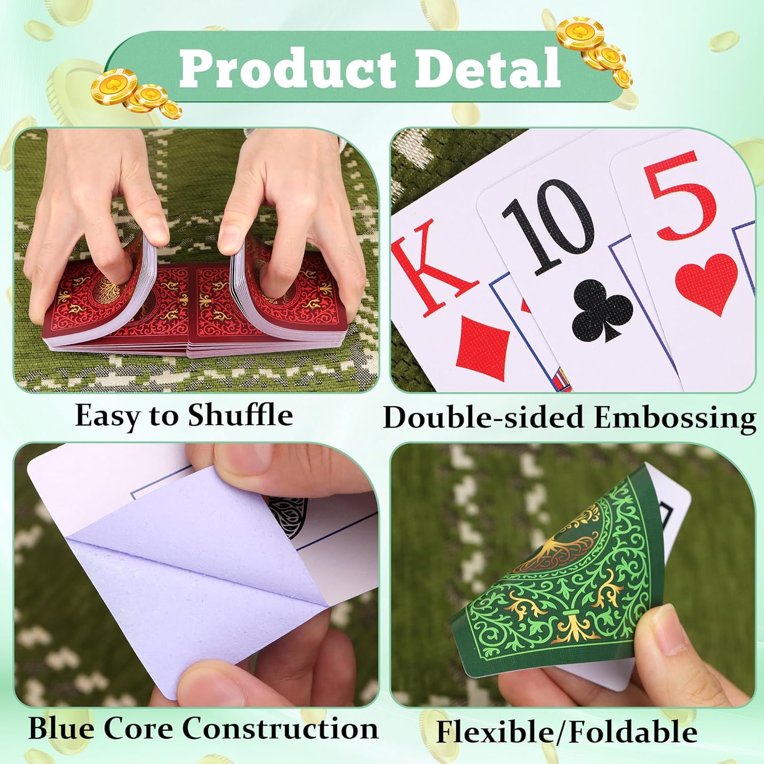 2 Pack Playing Cards | Large P - مراجعة Graded Card Display وسعره