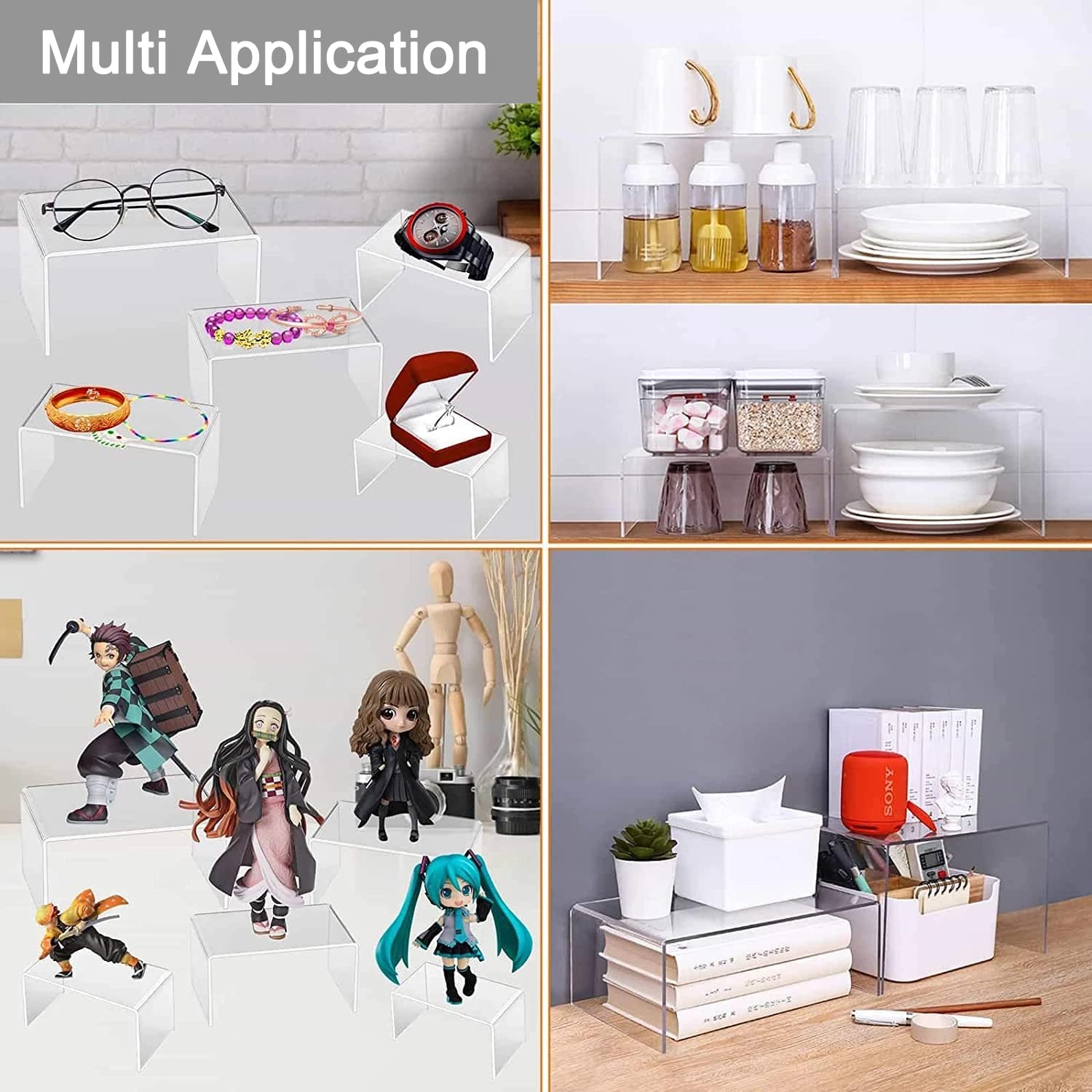 U Shape Acrylic Display Risers - مراجعة Pop Display Shelf وسعره