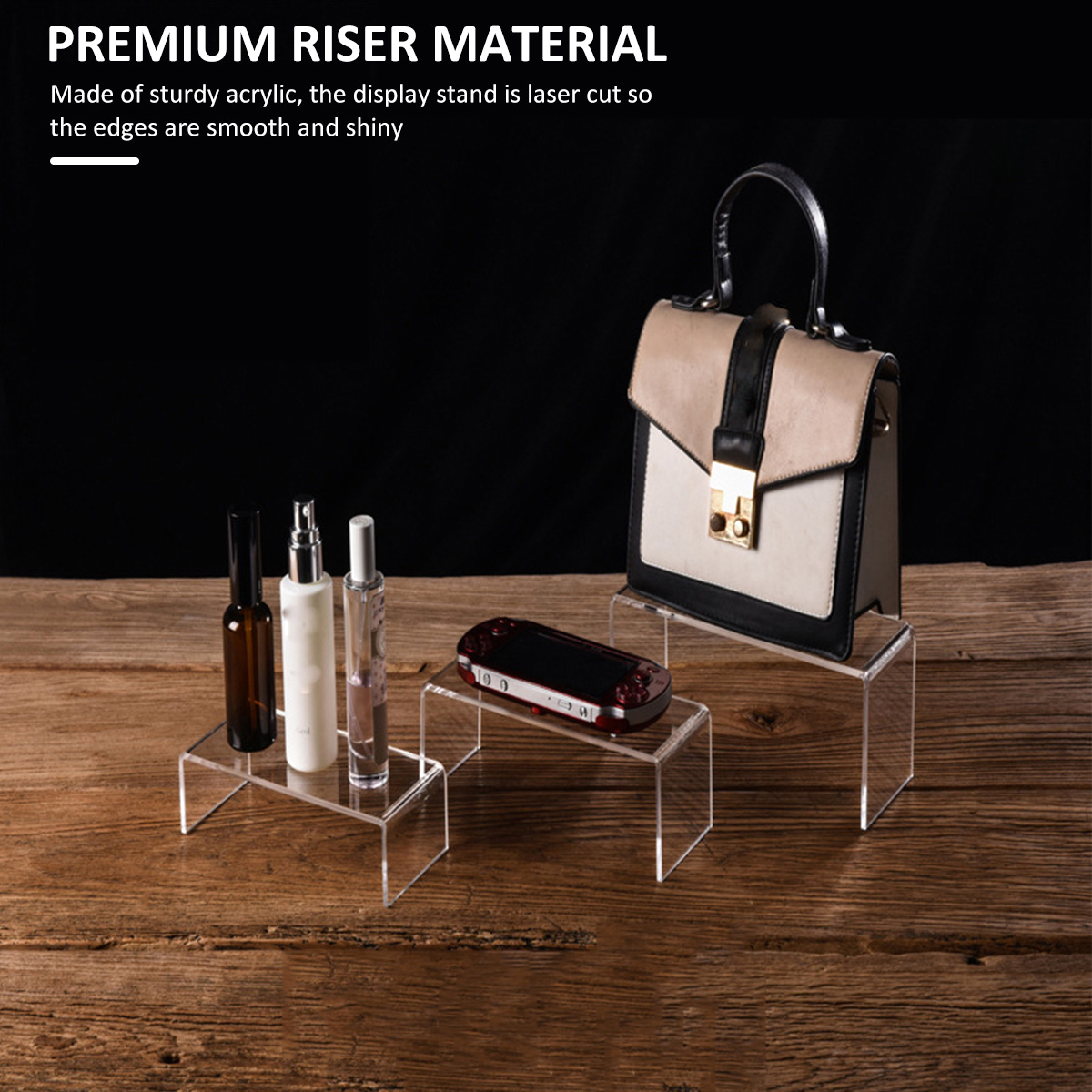 3/6/9Pcs Acrylic Display Stand - مراجعة Display Risers Set وسعره