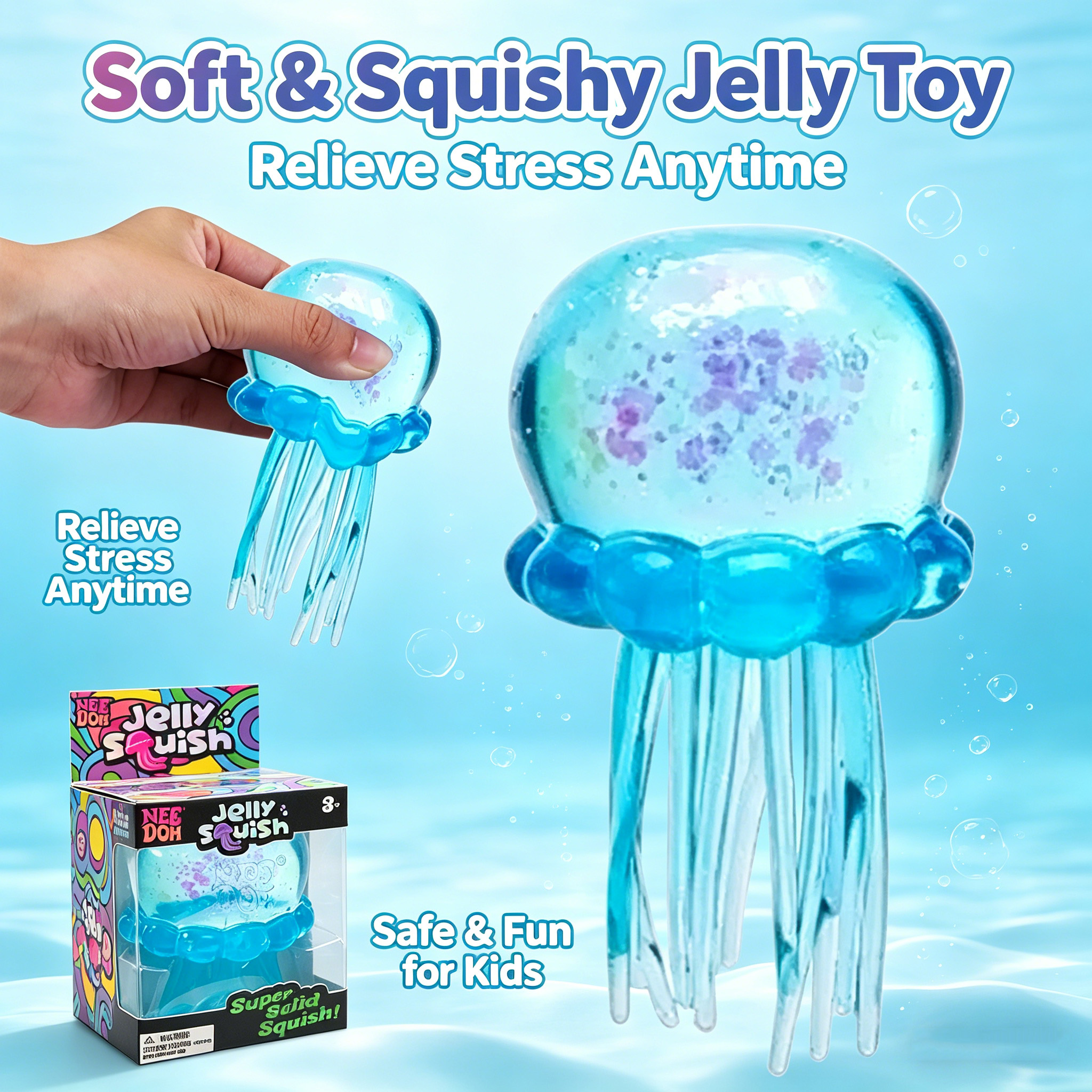@! Jellyfish & Cube Blind Box  - مراجعة Fidget Cube Original وسعره