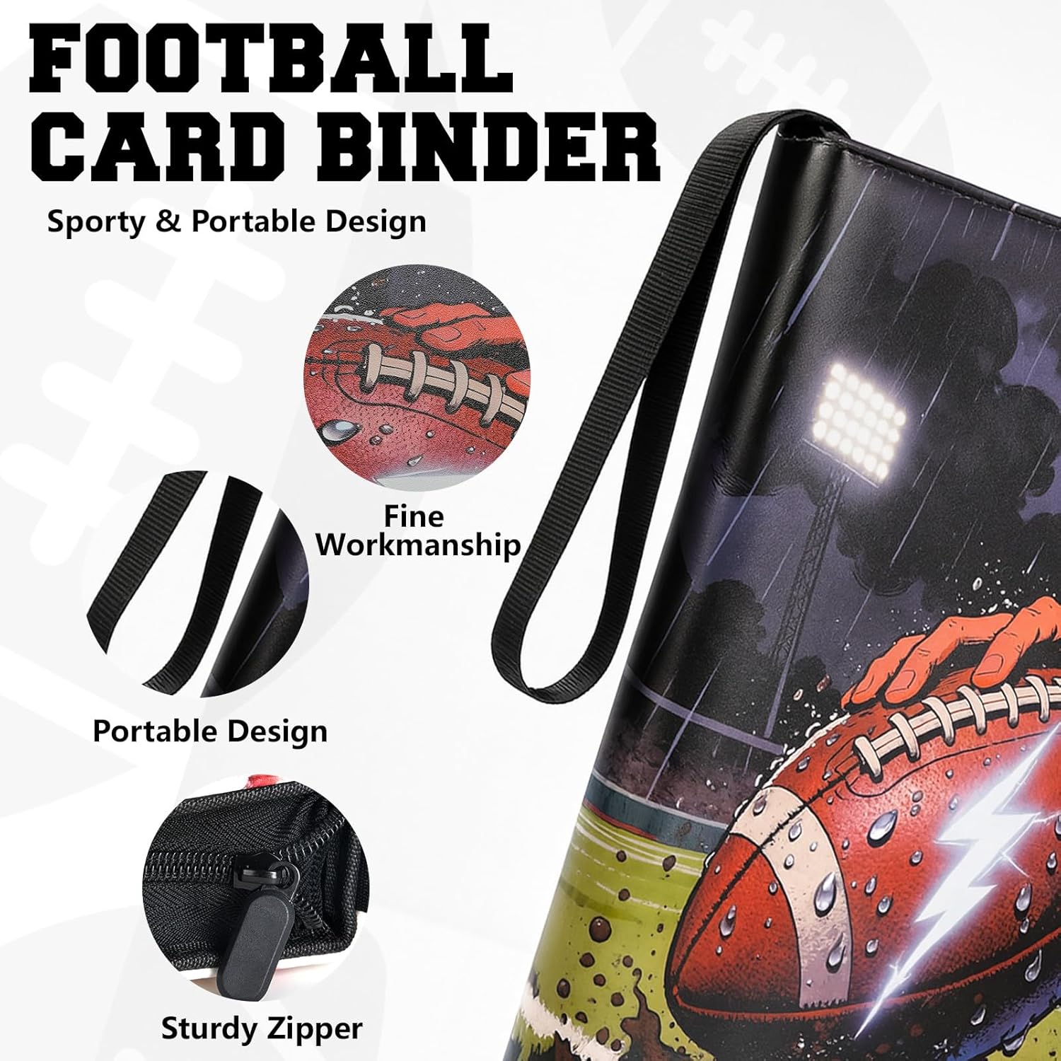 Football Card Binder 9-Pocket  - مراجعة Trading Card Binder وسعره