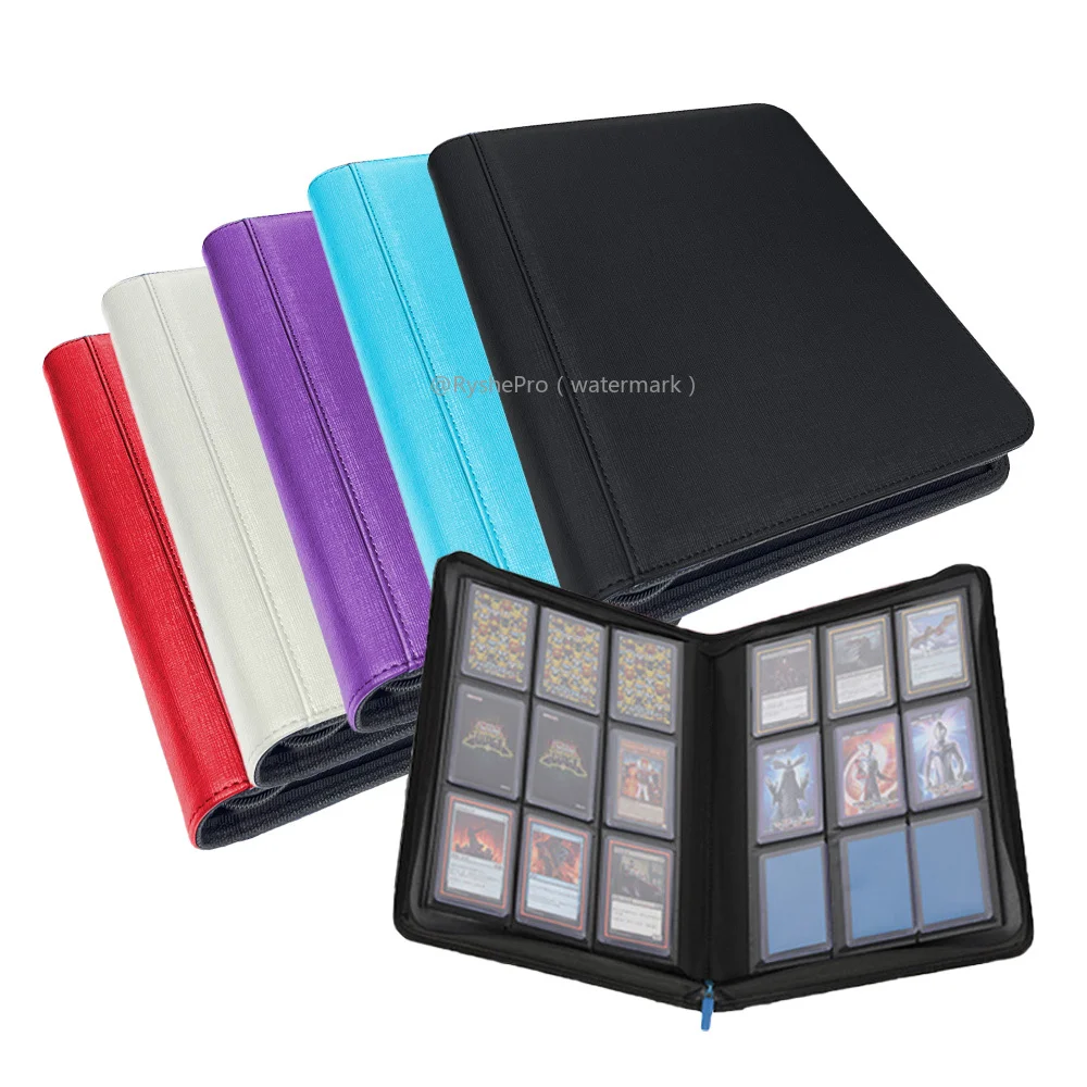 9 Pocket PU Leather Toploader  - مراجعة Pokemon Binder Card وسعره