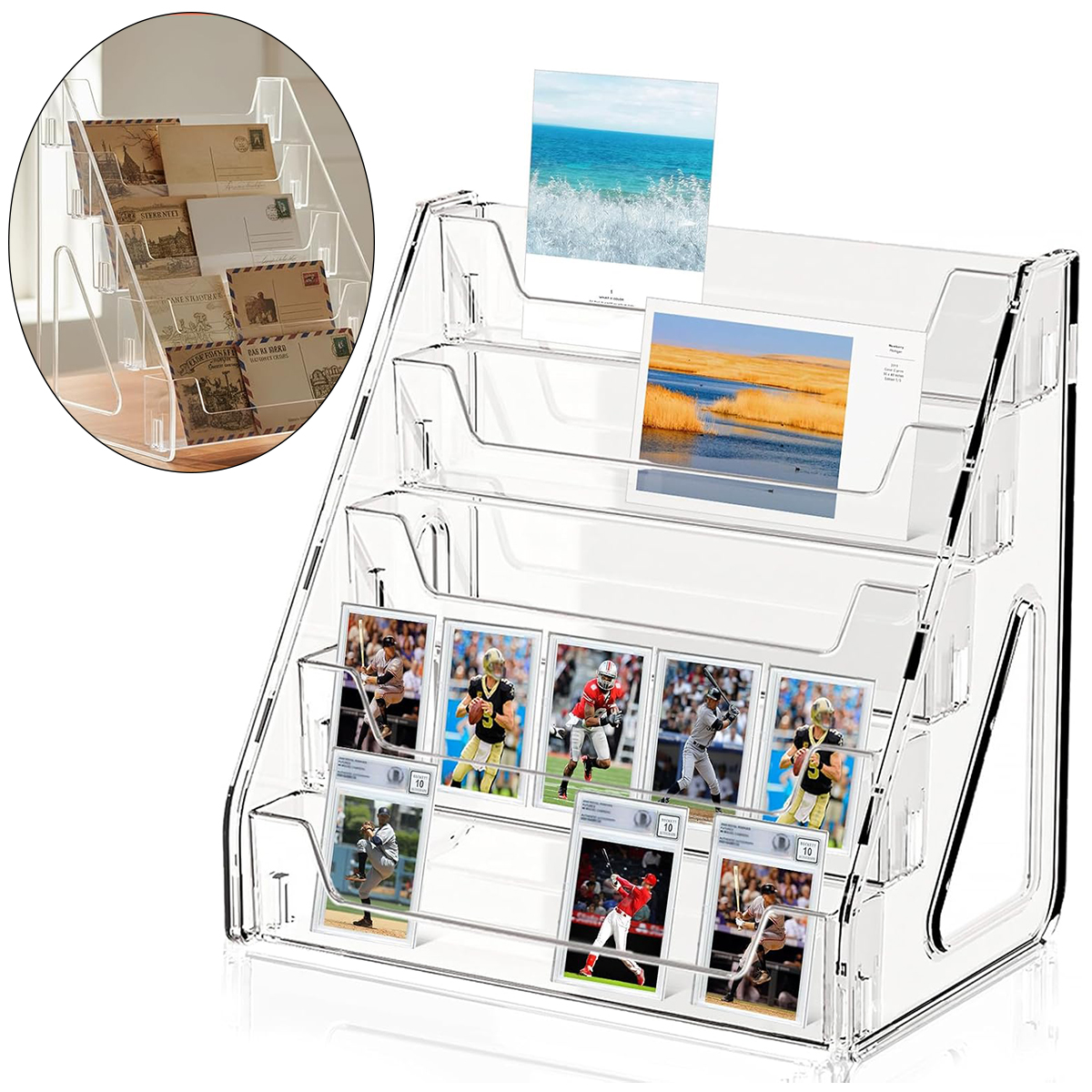 5-Tier Clear Acrylic Card Disp - مراجعة Graded Card Display وسعره