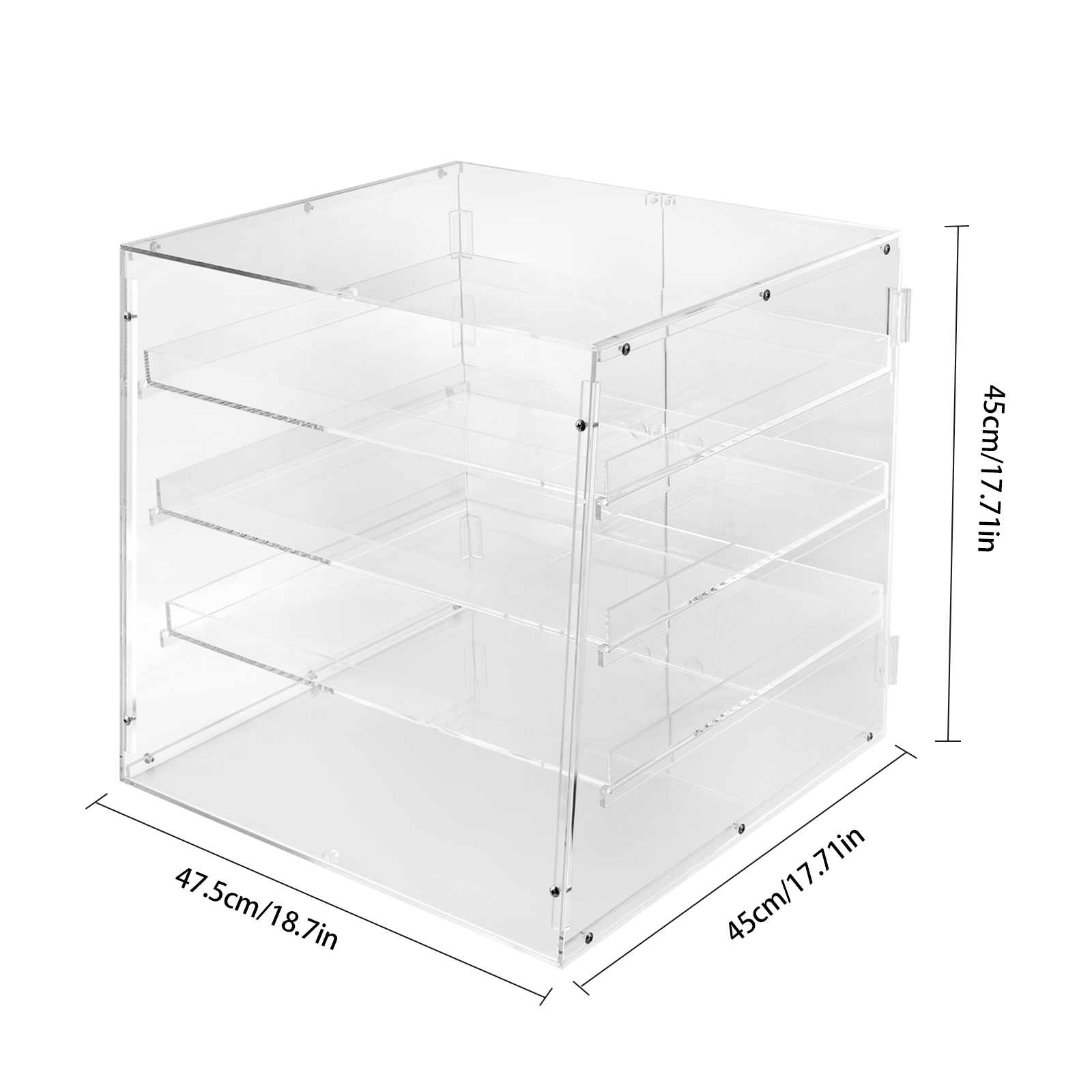 18.7×17.71×17.71inch 3-tier Ac - مراجعة Display Case Acrylic وسعره