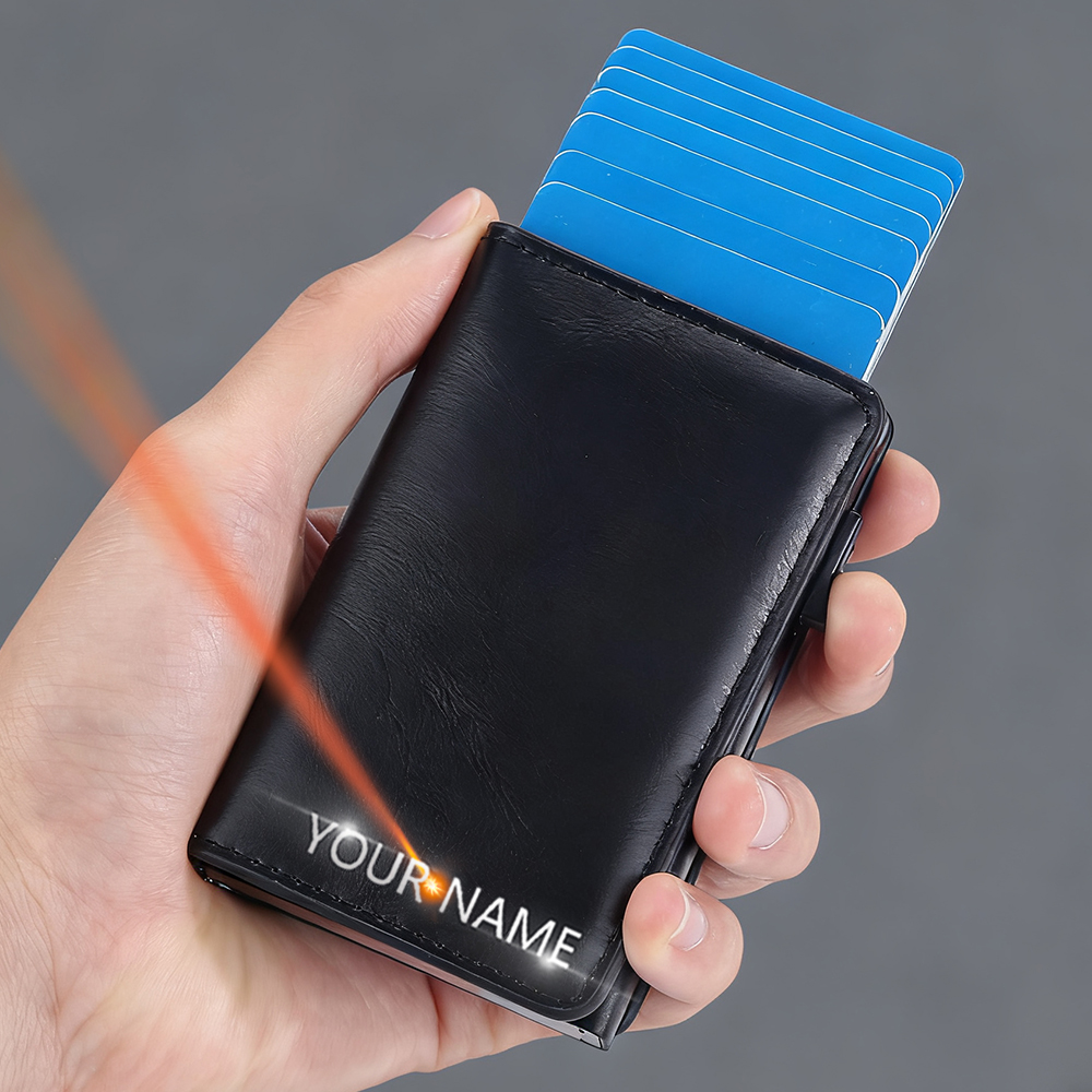 New RFID Mini Men Card Wallets - مراجعة Card Top Loader وسعره