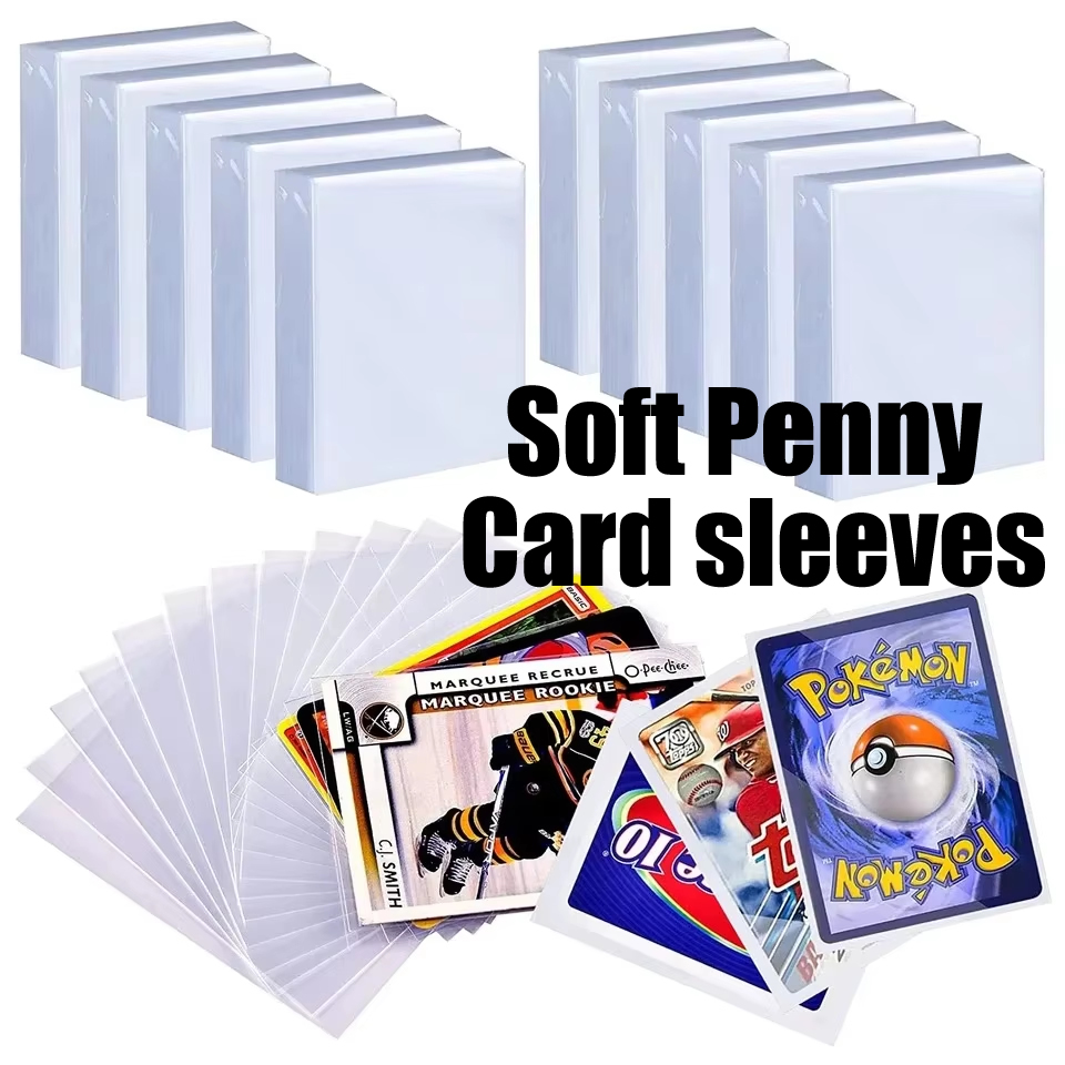 100-600pcs Card Sleeves Hard S - مراجعة Pokemon Binder Card وسعره