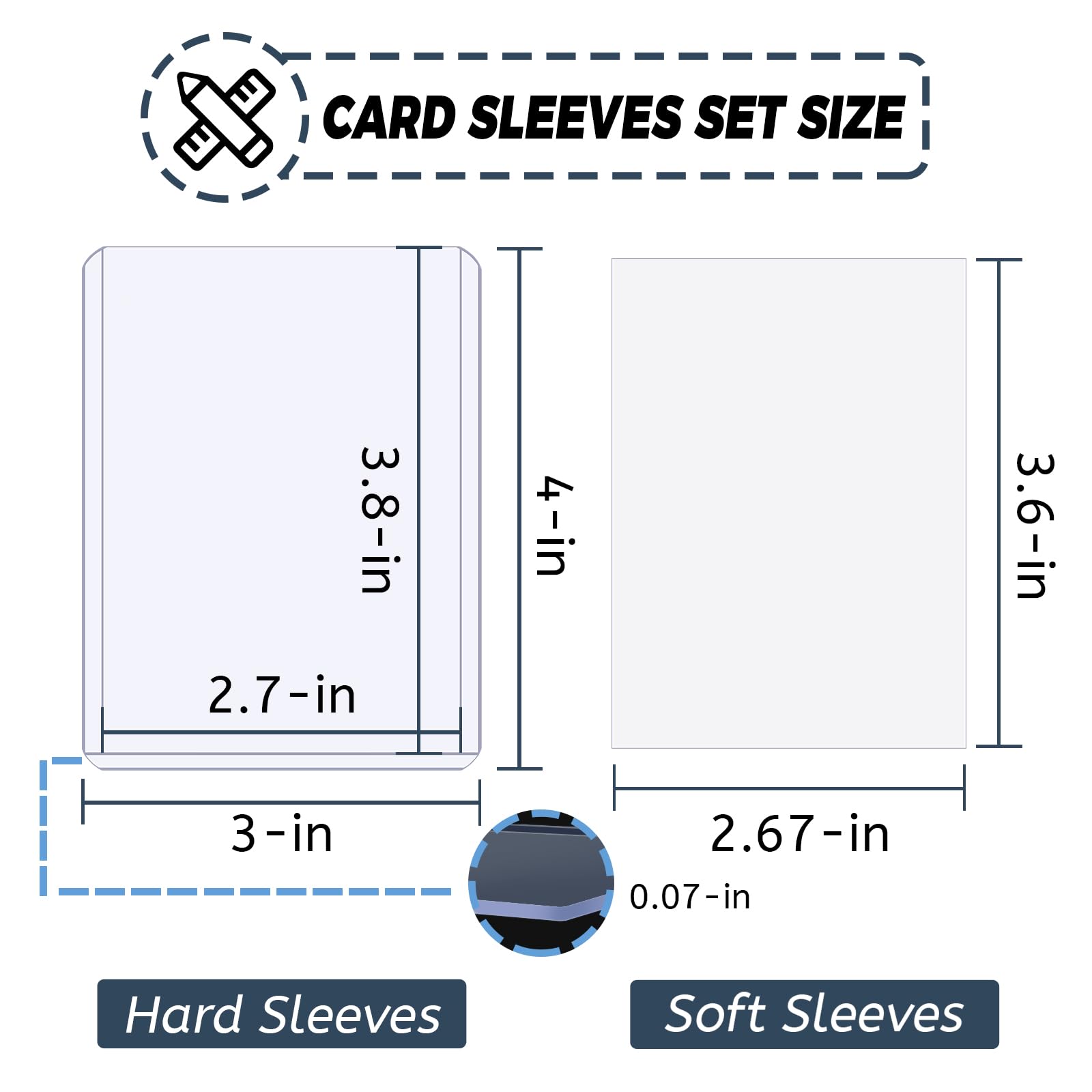 100-600pcs Card Sleeves Hard S - مراجعة Pokemon Binder Card وسعره