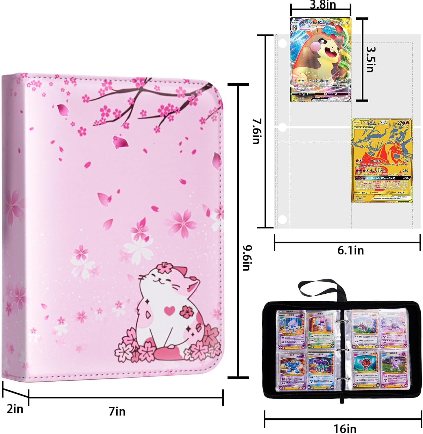 440 Card Binder for Girls with - مراجعة Trading Card Binder وسعره