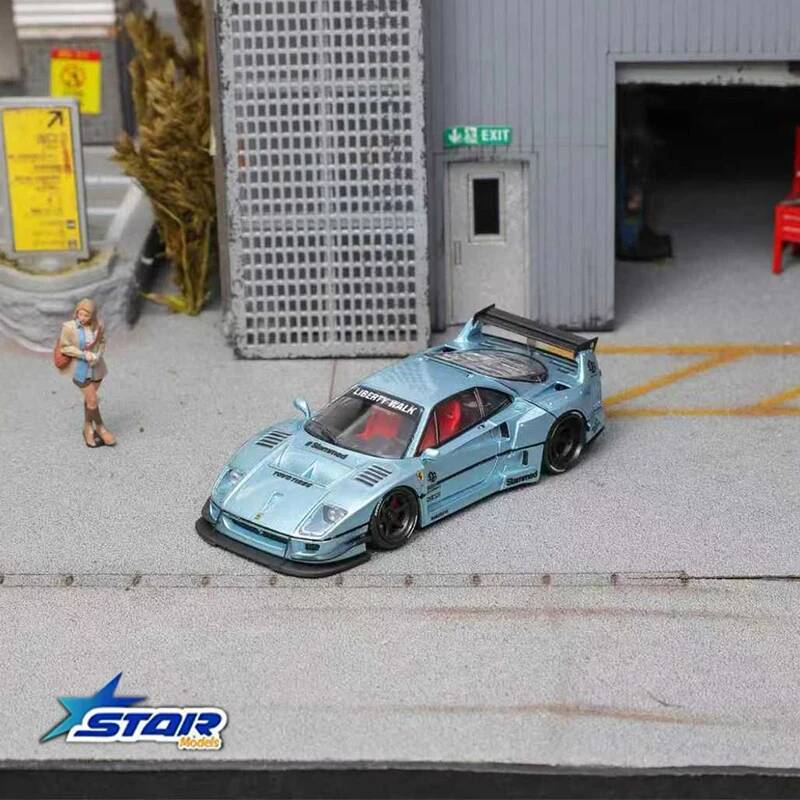 STAR 1:64 LBWK F40 Ice Blue Ma - مراجعة Die Cast Car 1 64 وسعره