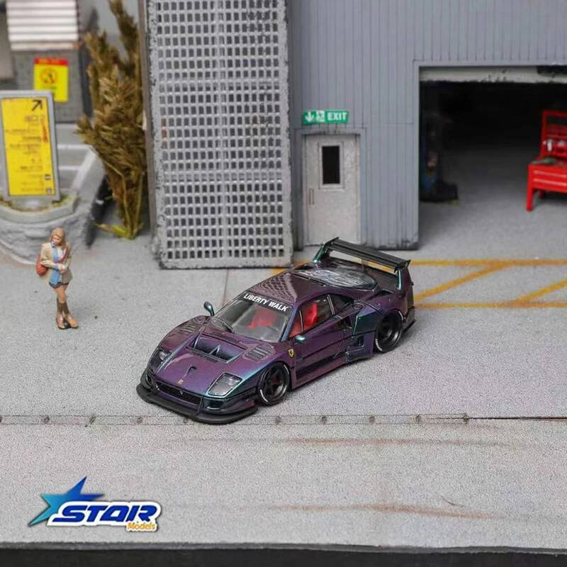 STAR 1:64 LBWK F40 Ice Blue Ma - مراجعة Die Cast Car 1 64 وسعره