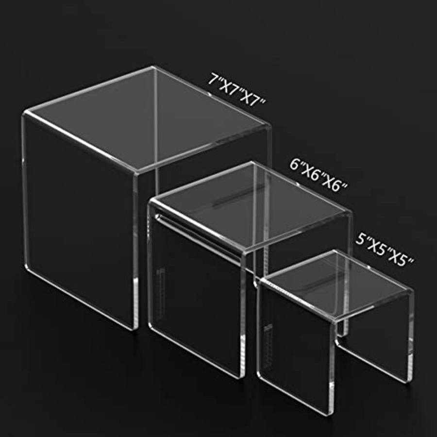 Clear Acrylic Display Risers 2 - مراجعة Display Risers Set وسعره