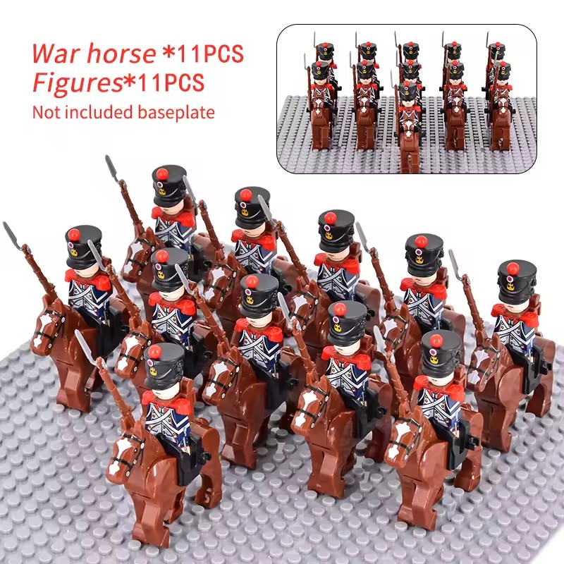 10pcs Napoleonic Wars Military - مراجعة Lego Minifigure Holder وسعره