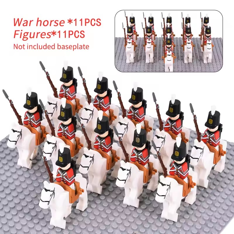10pcs Napoleonic Wars Military - مراجعة Lego Minifigure Holder وسعره