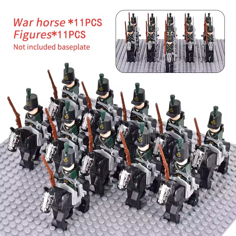 10pcs Napoleonic Wars Military - مراجعة Lego Minifigure Holder وسعره