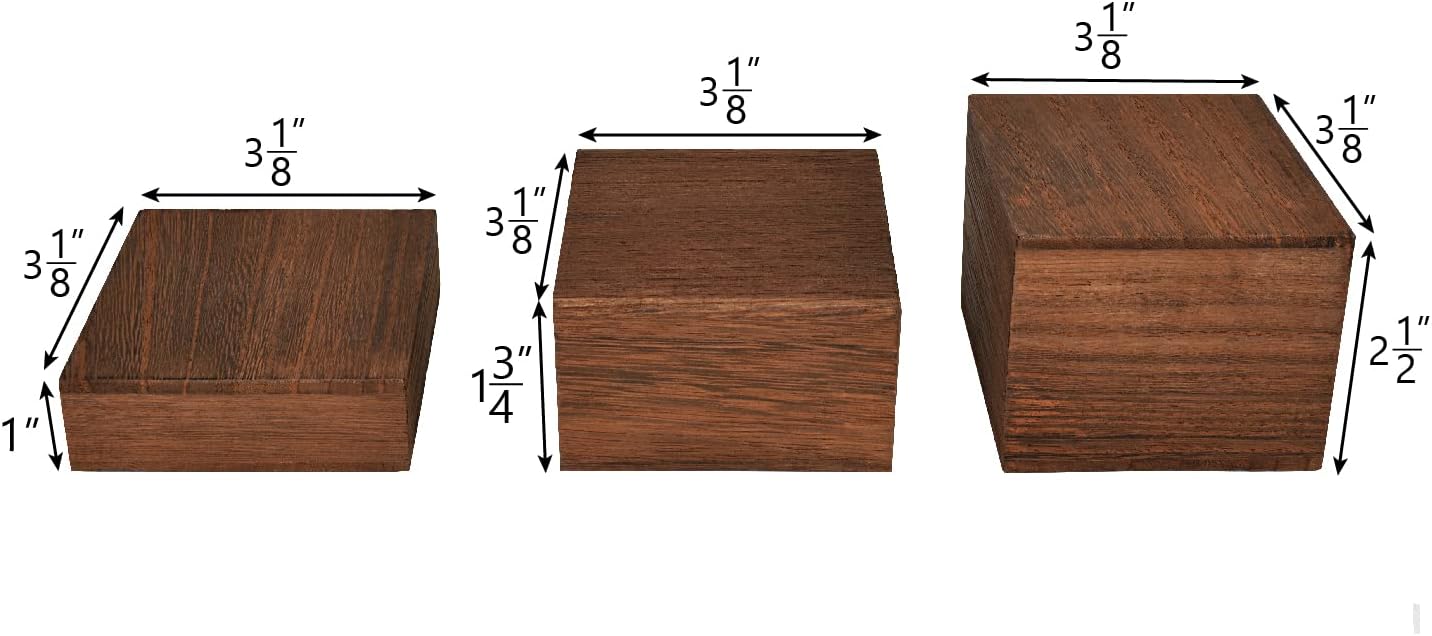 Wooden Display Risers Set - 3  - مراجعة Display Risers Set وسعره