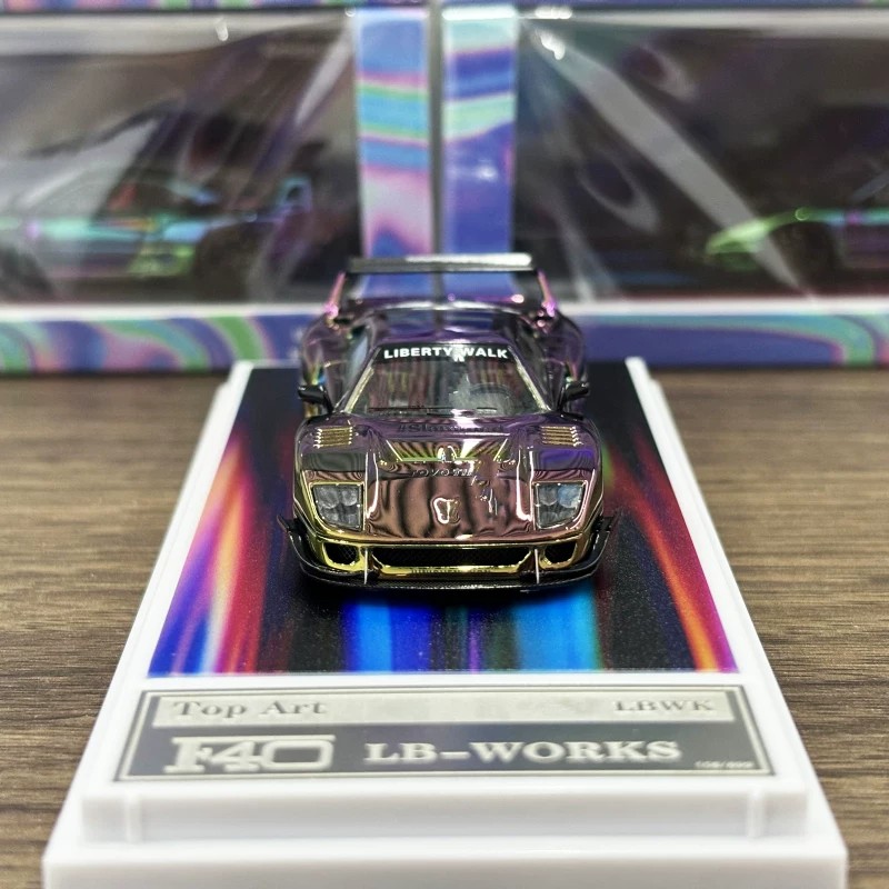 TopArt Ferrari LBWK F40 Irides - مراجعة Die Cast Car 1 64 وسعره