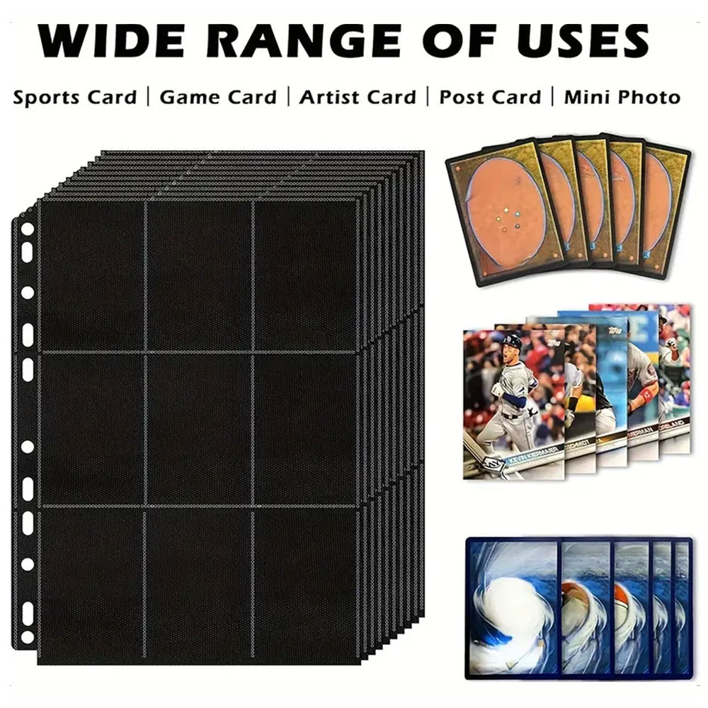 10Pack Black 9-Pocket A4 Tradi - مراجعة Trading Card Binder وسعره