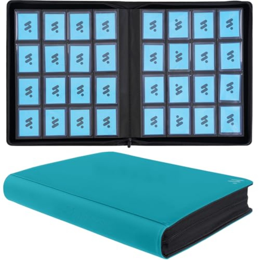 Toploader Binder Holds 640 Top - مراجعة Card Top Loader وسعره