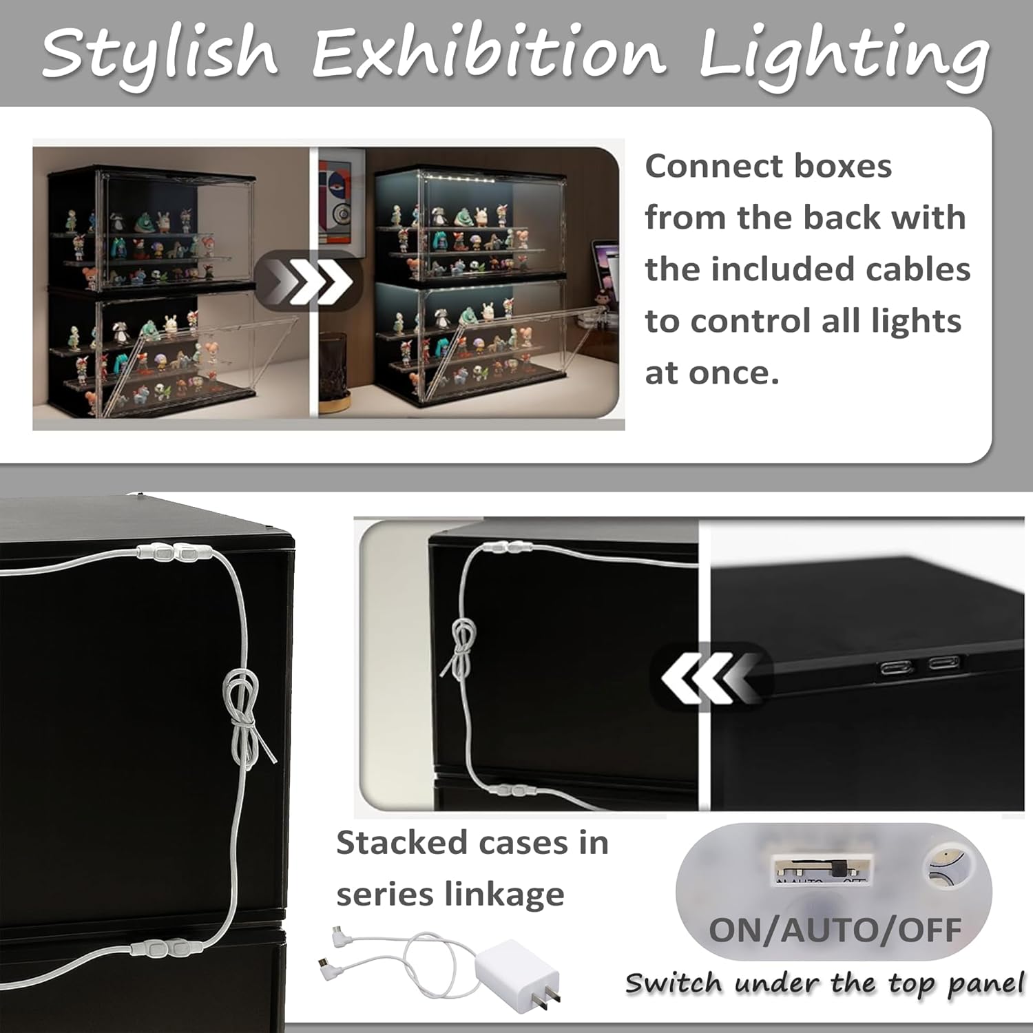 3-Tier Stackable LED Display C - مراجعة Display Case Acrylic وسعره