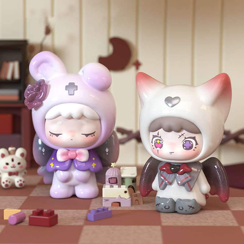Qubii Blind Box Day Night Autu - مراجعة Vinyl Figure Blank وسعره